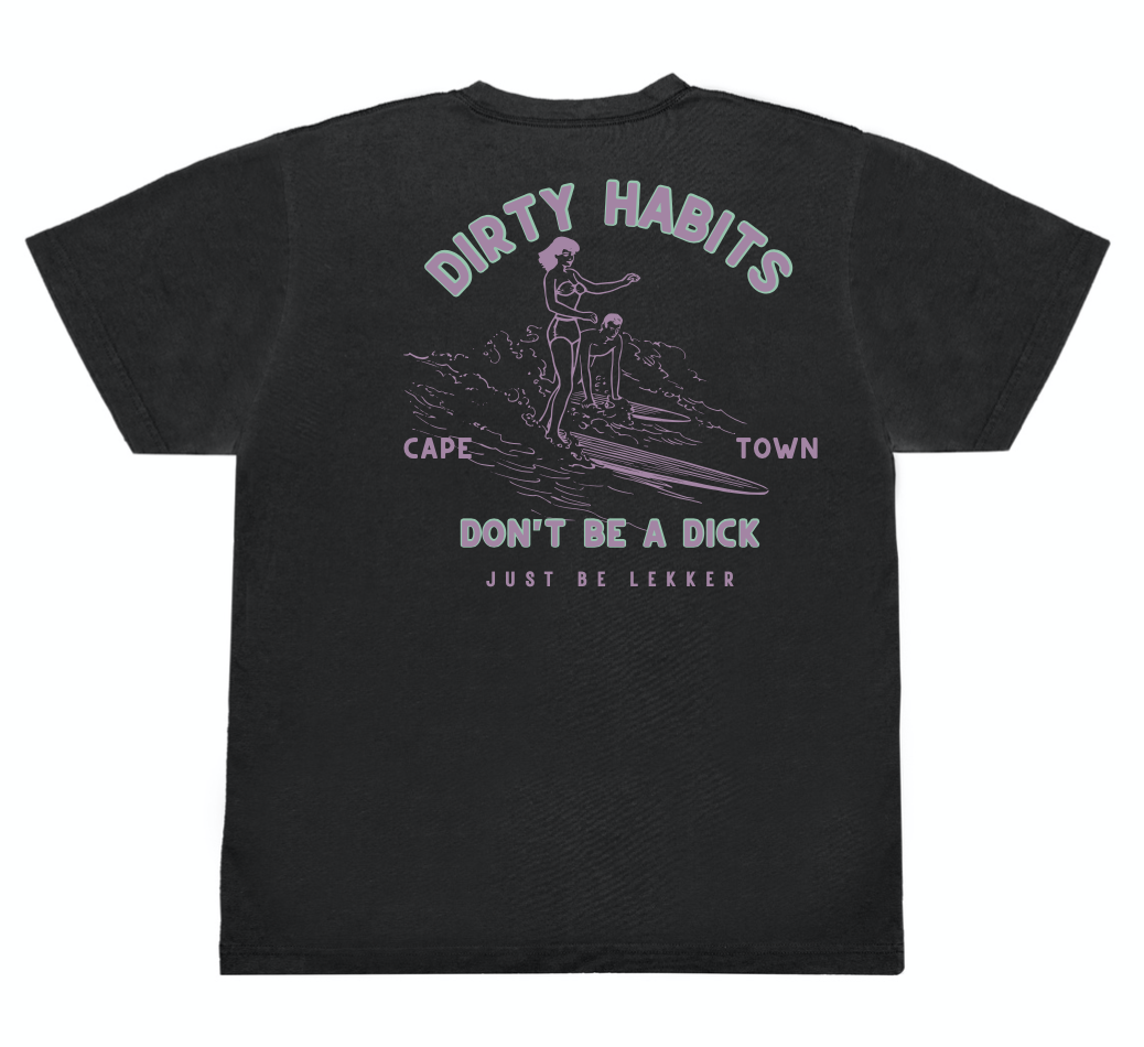 Dirty Habits Surfer Tee / Black