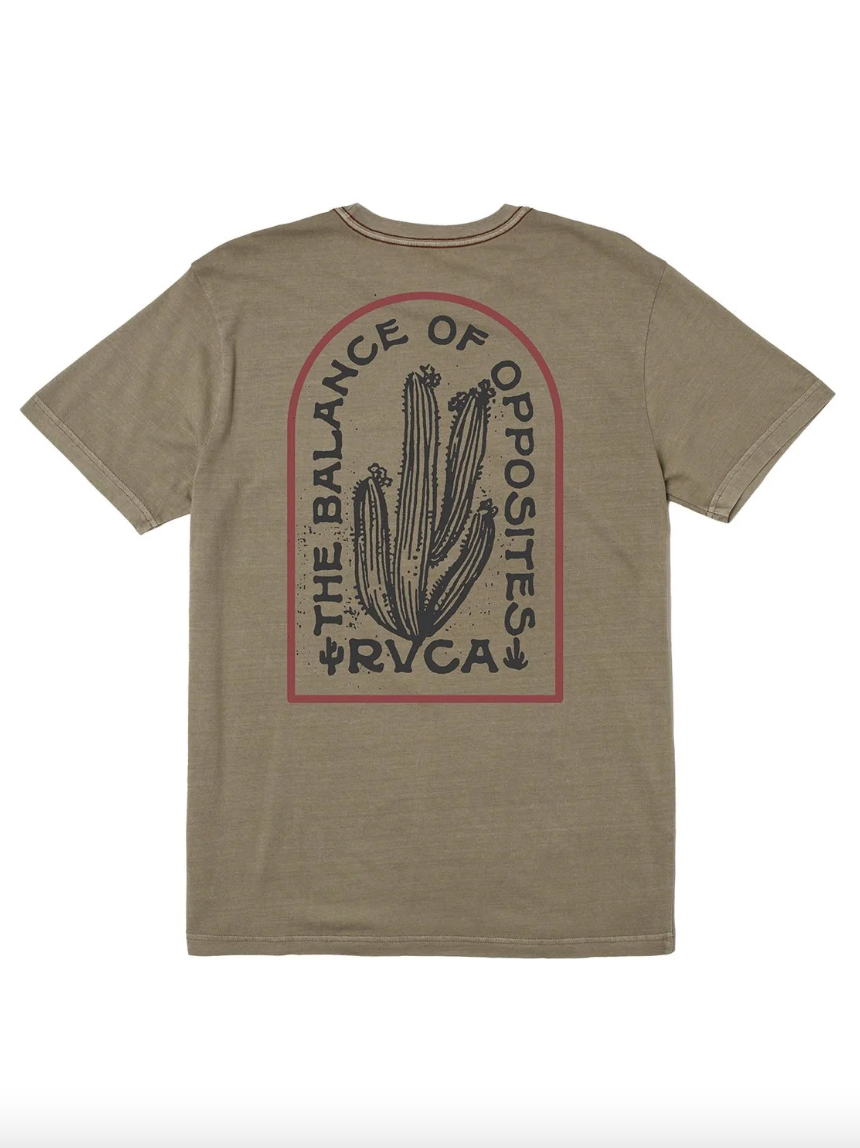 RVCA SandStorm Tee / Red Stitch