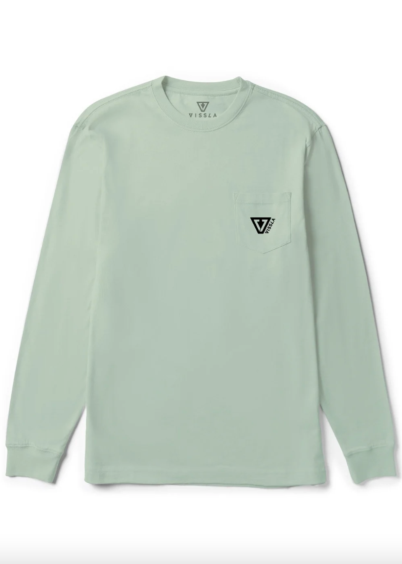 Vissla Established LS Pkt Tee / Agave