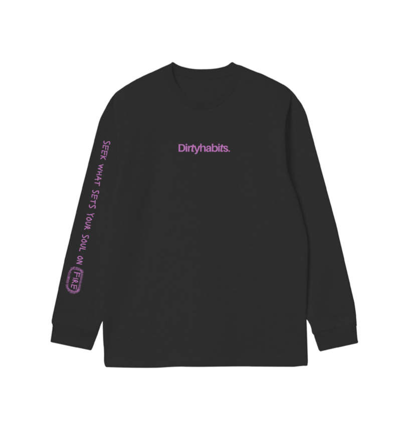 Dirty Habits Polar LS Tee / Washed Black