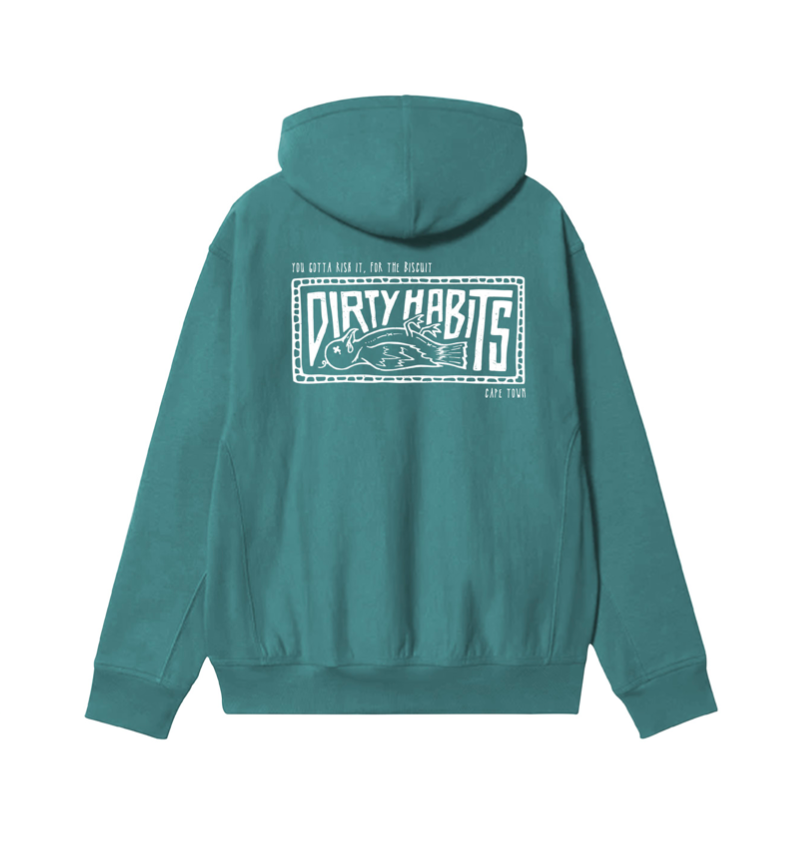 Dirty Habits Bird Pullover Hoodie / Emerald
