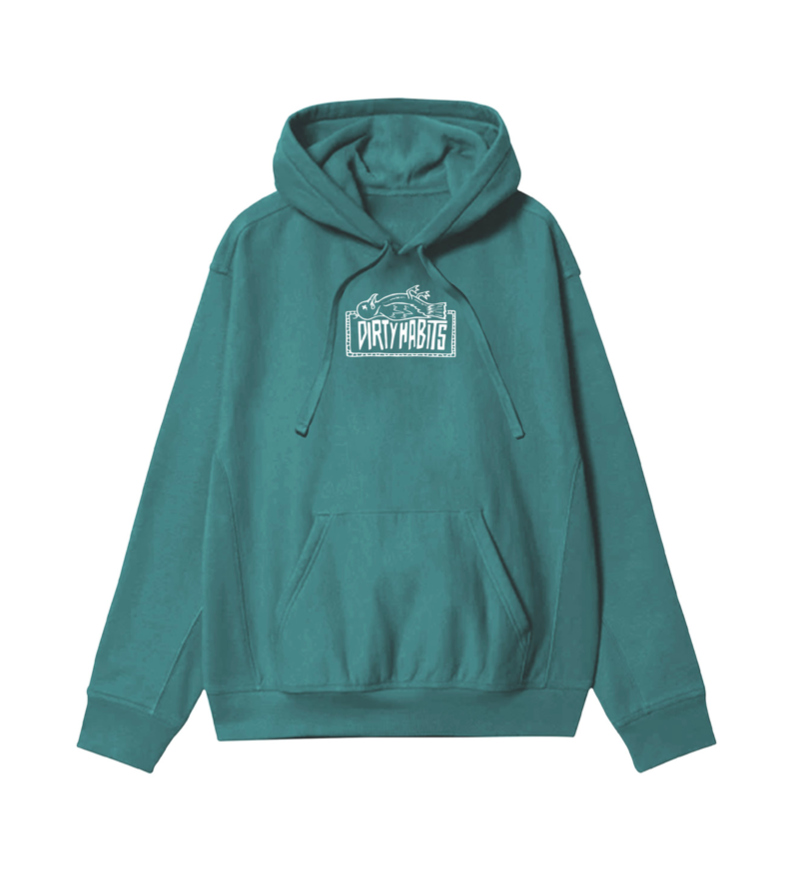 Dirty Habits Bird Pullover Hoodie / Emerald