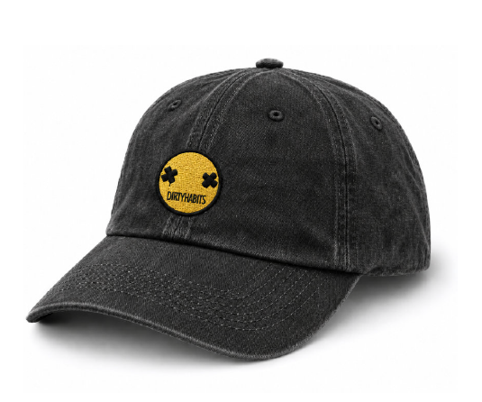 Dirty Habits Brand Dad Hat / Black