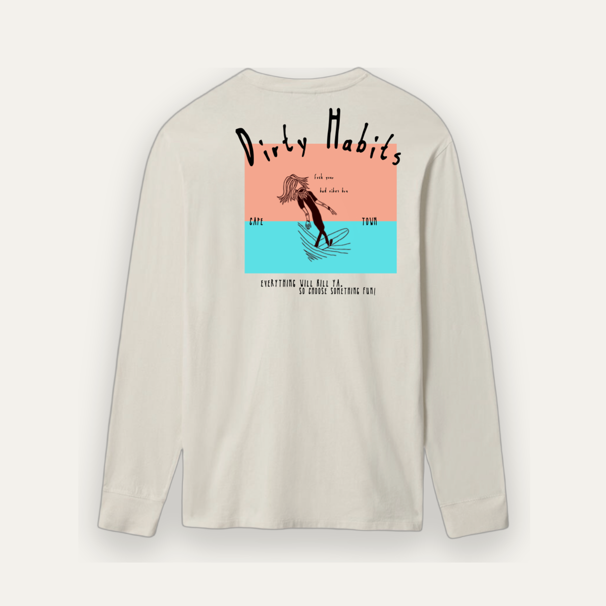 Dirty Habits Vibes LS Tee / Off-White