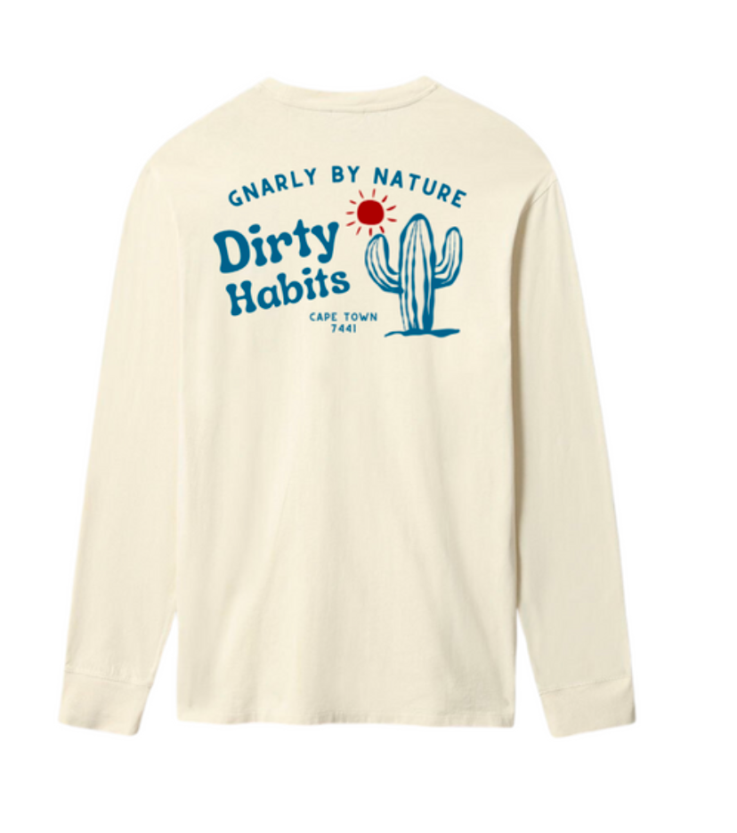 Dirty Habits Gnarly LS Tee / Bone