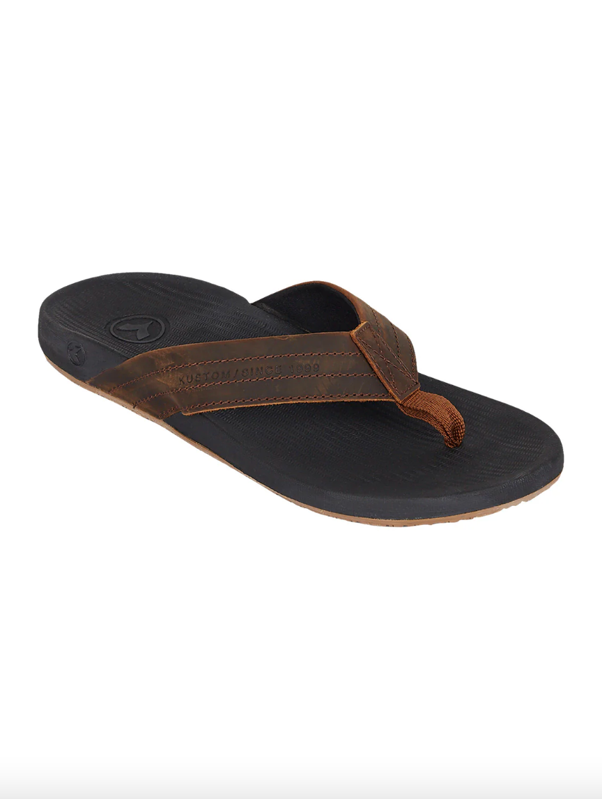 Kustom Cruiser Sandals / Black/Brown