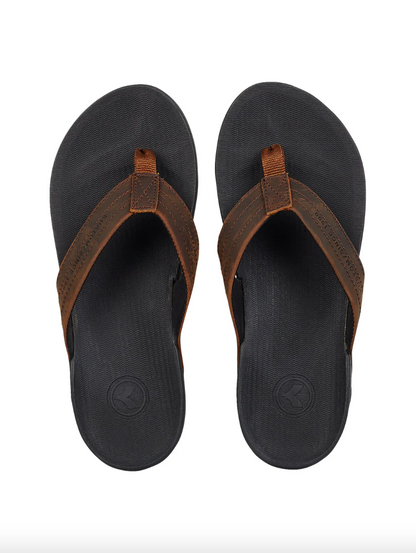 Kustom Cruiser Sandals / Black/Brown