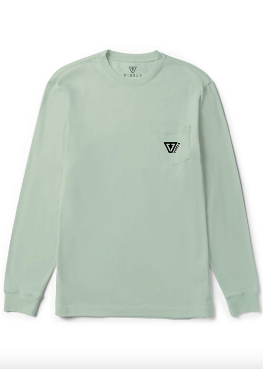 Vissla Established LS Pkt Tee / Agave