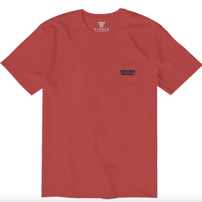 Vissla Stacks Premium Pkt Tee / Brick