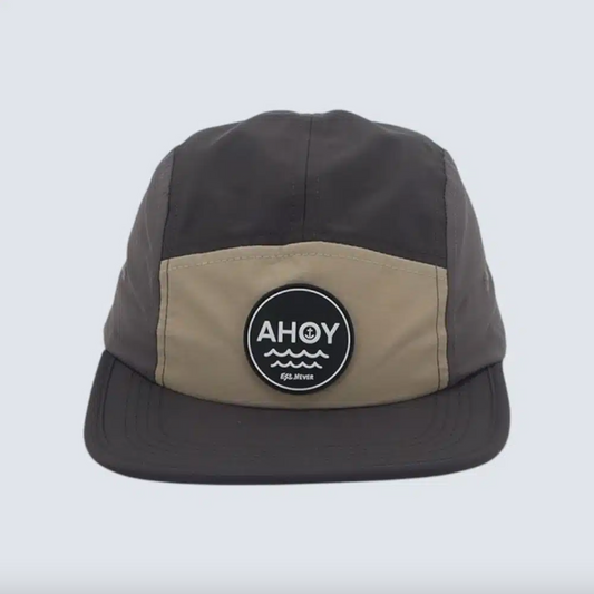 AHOY 5 Panel Cap / Black Gold