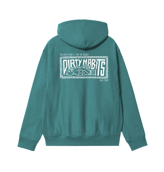 Dirty Habits Bird Pullover Hoodie / Emerald