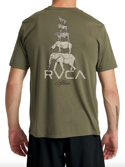 RVCA Big 5 Stack Tee / Olive
