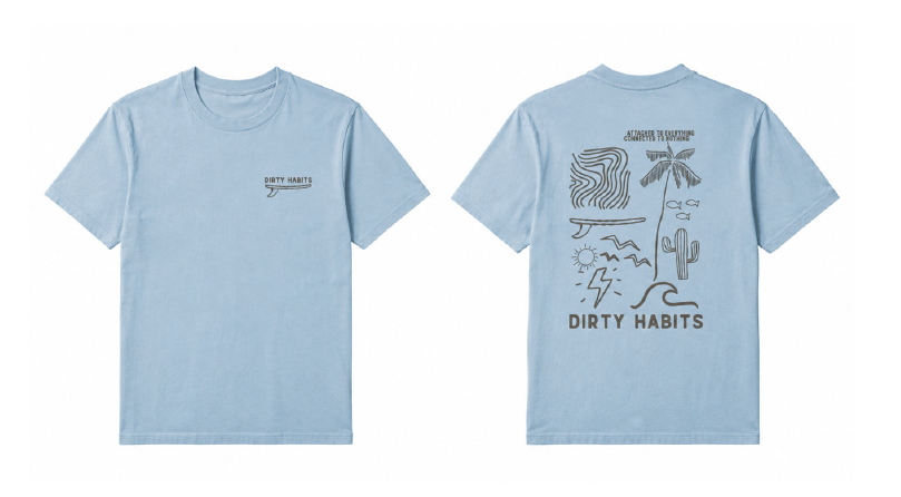Dirty Habits Connected Tee / Sky Blue