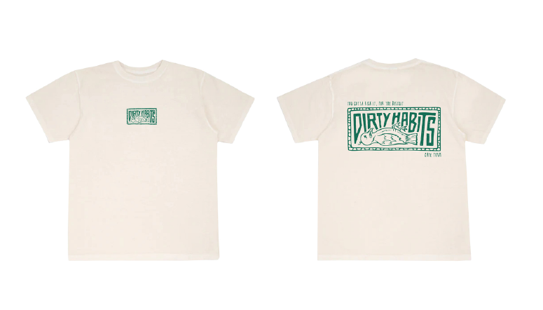 Dirty Habits Bird Boxy Tee / Ecru Pigment