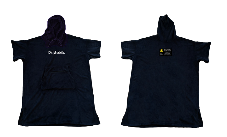 Dirty Habits Poncho / Black