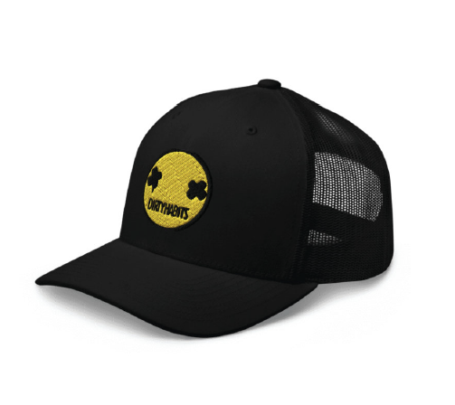 Dirty Habits Smiley Retro Trucker / Black