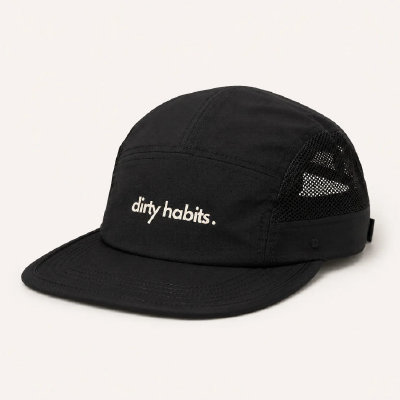 Dirty Habits 5 Panel Cap / Black
