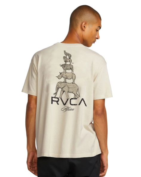 RVCA Big 5 Stack Tee/ Ceramic