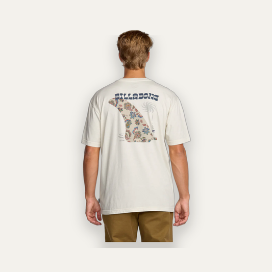 Billabong Single Fin Premium Tee / Off White