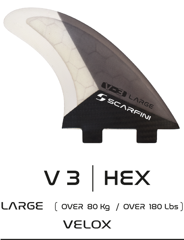 Scarfini V-3 Velox Thruster Fin Set / Single Tab