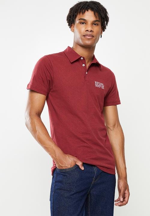 Rip Curl Armour SS Golfer / Maroon