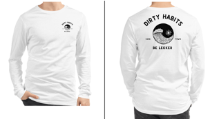 Dirty Habits Yin Yang LS Tee / White
